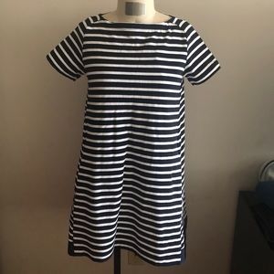 Sacai Striped Short Sleeve Dress Size 2